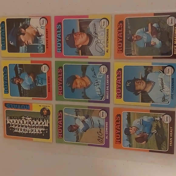Kansas City Royals 1975 Topps Trading Cards - Picture 3 of 11